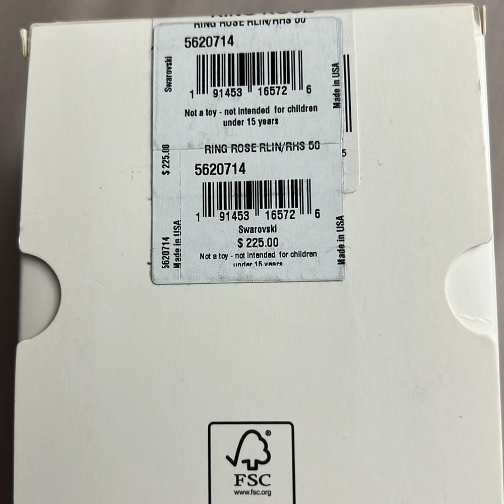 Swarovski Lucent Ring Magnetic, Pink, Rhodium plated 50 EUR - 4 3/4 USA - Picture 6 of 6